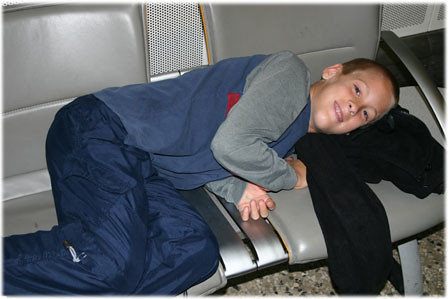 Matthew Sleeps in Terminal