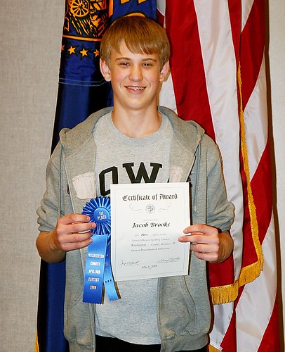 Jacob is County Spelling Champion