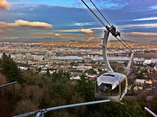 Waiting for the Tram at OHSU