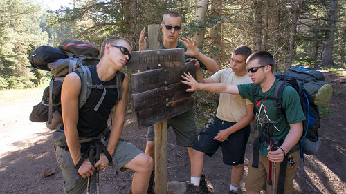 Don't touch the trail signs!