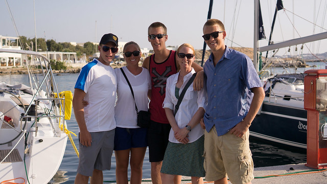 Heading out to explore Naxos Chora